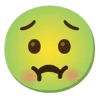 faccina preoccupata + faccina nauseata