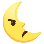 faccina arrabbiata + faccina ultimo quarto di luna