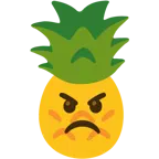 faccina arrabbiata + ananas