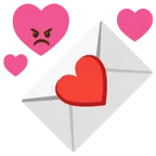 faccina arrabbiata + lettera d’amore