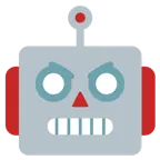 faccina arrabbiata + faccina di robot