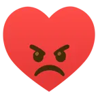 faccina arrabbiata + cuori