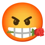 faccina accigliata + rosa