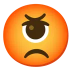 faccina accigliata + occhio