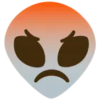 faccina accigliata + alieno