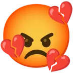 faccina accigliata + cuore infranto