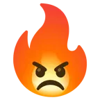 faccina accigliata + fuoco