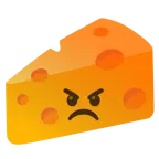 faccina accigliata + fetta di formaggio