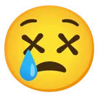 faccina che piange + faccina frastornata