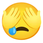 faccina che piange + non vedo