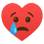 faccina che piange + cuori