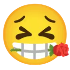 faccina perseverante + rosa