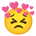 faccina perseverante + cuore con freccia