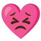 faccina perseverante + cuore con fiocco