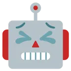 faccina perseverante + faccina di robot