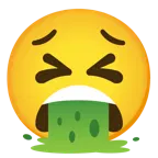 faccina perseverante + faccina che vomita