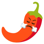 faccina che sbuffa + peperoncino
