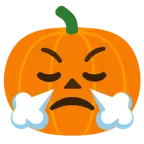 faccina che sbuffa + zucca di Halloween