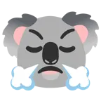 faccina che sbuffa + koala