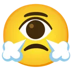 faccina che sbuffa + occhio