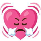 faccina che sbuffa + cuore che batte
