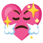 faccina che sbuffa + cuore che luccica