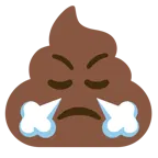 faccina che sbuffa + cacca