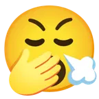 faccina che sbuffa + faccina che sbadiglia