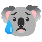faccina delusa ma sollevata + koala