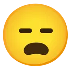 faccina imbronciata con bocca aperta + faccina inespressiva