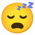 faccina imbronciata con bocca aperta + faccina che dorme