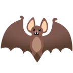 faccina imbronciata con bocca aperta + pipistrello
