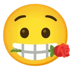 faccina angosciata + rosa