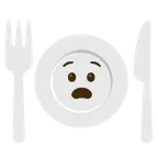 faccina angosciata + piatto e posate
