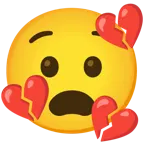 faccina angosciata + cuore infranto