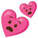 faccina angosciata + due cuori