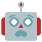 faccina angosciata + faccina di robot