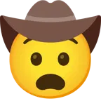 faccina angosciata + faccina con cappello da cowboy