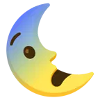 faccina impaurita + faccina ultimo quarto di luna