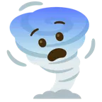 faccina impaurita + tornado