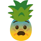faccina impaurita + ananas