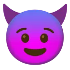 faccina impaurita + faccina con sorriso e corna