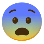 fearful face + fearful face