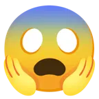 faccina impaurita + faccina terrorizzata