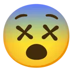 faccina impaurita + faccina frastornata