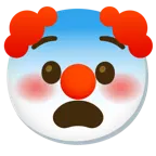 faccina impaurita + faccina pagliaccio