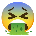 faccina impaurita + faccina che vomita