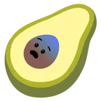 faccina impaurita + avocado
