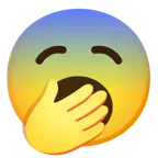 faccina impaurita + faccina che sbadiglia