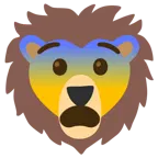 faccina impaurita + leone